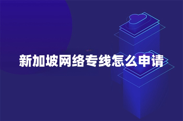 新加坡網絡專線怎么申請