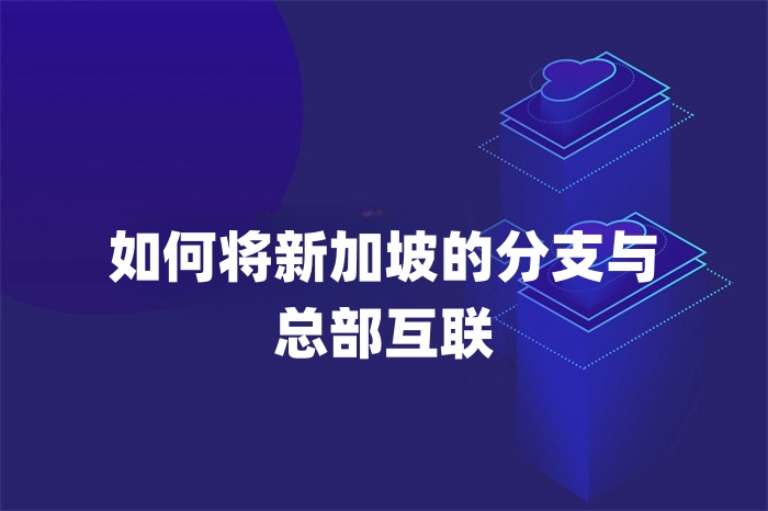 如何將新加坡的分支與總部互聯