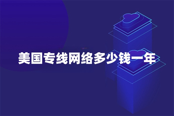 美國專線網絡多少錢一年