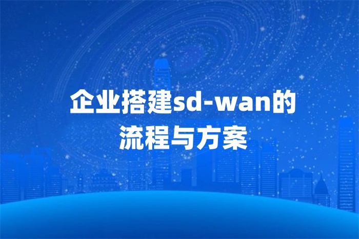 企業搭建sd-wan的流程與方案