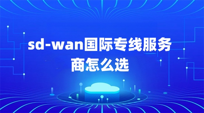 sd-wan國際專線服務商怎么選