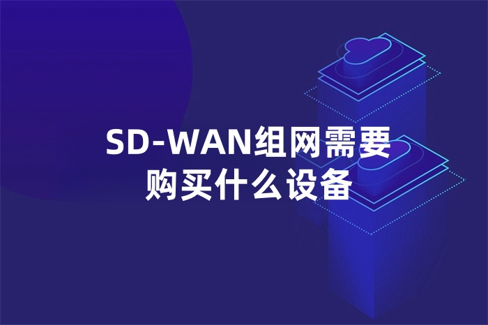SD-WAN組網(wǎng)需要購買什么設(shè)備