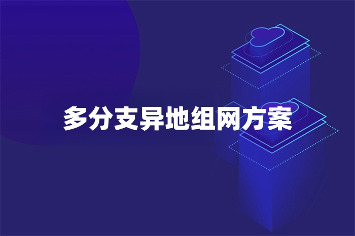 多分支異地組網(wǎng)方案