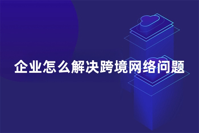 企業(yè)怎么解決跨境網(wǎng)絡(luò)問(wèn)題